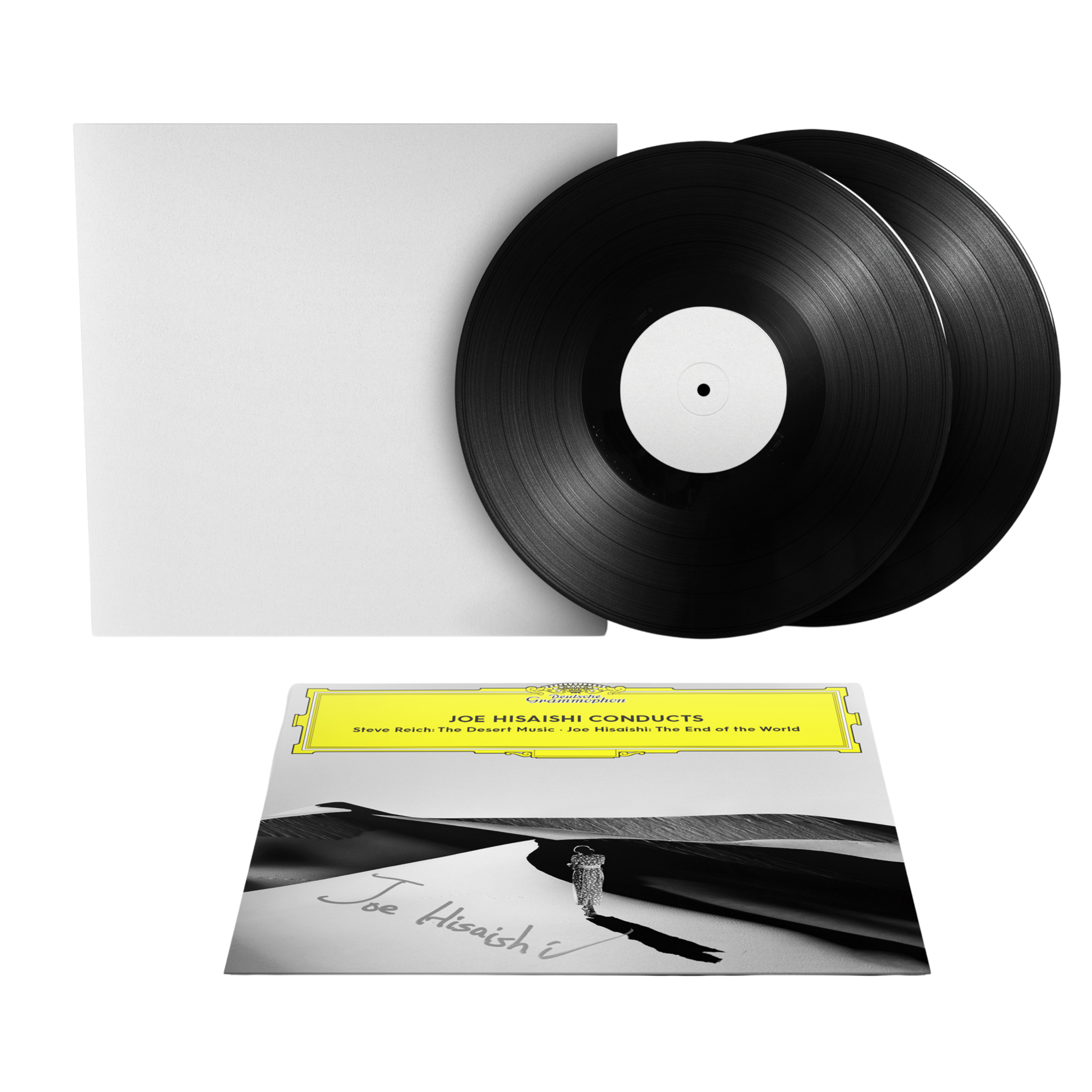 Joe Hisaishi Joe Hisaishi Conducts | Steve Reich & Joe Hisaishi 2LP White Label + Signierte Covercard 451550