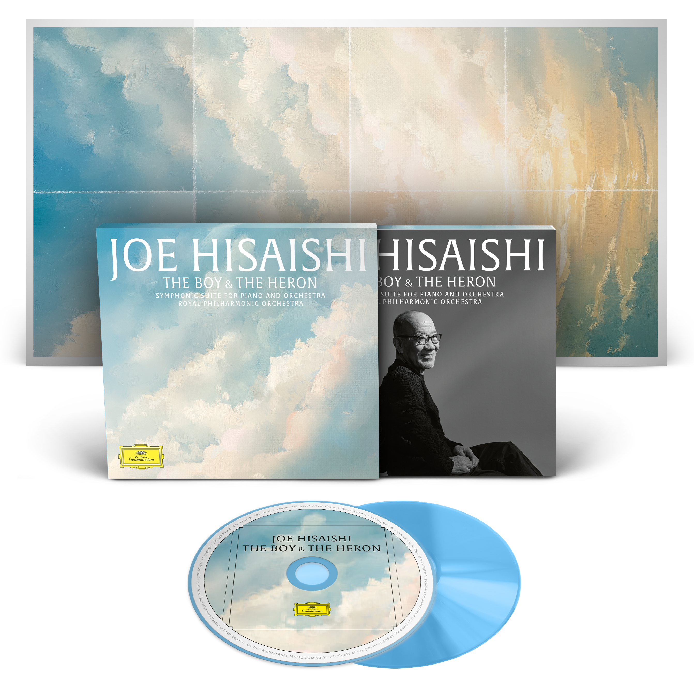 Joe Hisaishi & Royal Philharmonic Orchestra The Boy And The Heron – Symphonic Suite For Piano And Orchestra Sky Blue CD mit Posterbooklet + signierter Artcard 455699